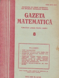 Gazeta Matematica, August 1989