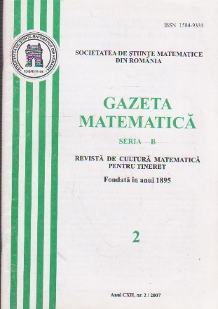 Gazeta Matematica, Nr. 2 - Februarie 2007