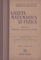 Gazeta matematica si fizica,  10/1955