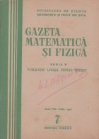 Gazeta matematica fizica 7/1956