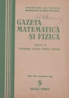 Gazeta matematica si fizica,  9/1956