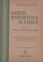 Gazeta matematica si fizica,  11/1956