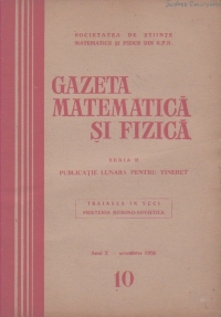 Gazeta matematica si fizica,  10/1959