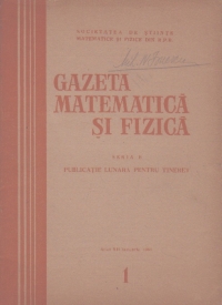 Gazeta matematica si fizica,  1/1961