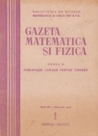 Gazeta matematica si fizica, 1/1958