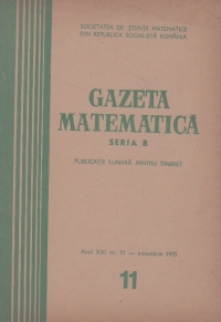 Gazeta Matematica, Noiembrie 1970