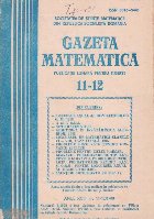 Gazeta matematica Noiembrie Decembrie 1988