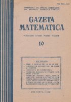 Gazeta matematica Octombrie 1988