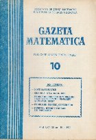 Gazeta Matematica, Nr. 10 - Octombrie 1978