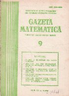 Gazeta matematica Septembrie 1986