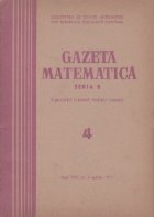 Gazeta Matematica Seria Aprilie 1971