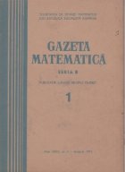 Gazeta Matematica Seria Ianuarie 1972