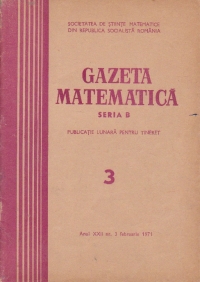 Gazeta Matematica, Seria B, Martie 1971