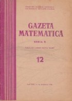 Gazeta Matematica Seria Decembrie 1971