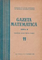 Gazeta Matematica Seria Noiembrie 1972