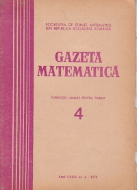 Gazeta Matematica, Seria B, Aprilie 1975