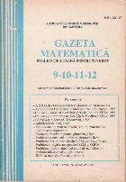 Gazeta matematica, 9-10-11-12