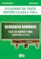 Geografia Romaniei Culegere teste pentru