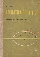 Geometria analitica manual pentru clasa