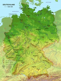 Germania - Harta 3d