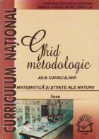 Ghid metodologie Aria Curriculara: Matematica