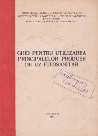 Ghid pentru utilizarea principalelor produse de uz fitosanitar