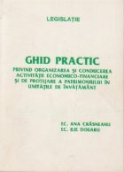 Ghid practic privind organizarea conducerea