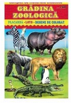 Gradina zoologica. Placarda, loto, desene de colorat﻿