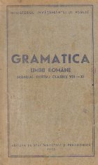 Gramatica limbii romane Manual pentru