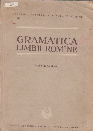 Gramatica Limbii Romane, Volumul al II-lea - Sintaxa