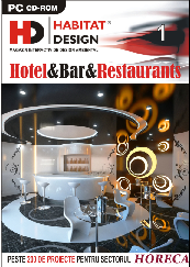 Habitat Design - Magazin interactiv de design ambiental - Hotel & Bar & Restaurants CD-ROM nr.1 - Peste 350 de proiecte pentru sectorul HORECA