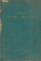 Handbuch Der Pflanzenanalyse - Spezielle Analyse, III