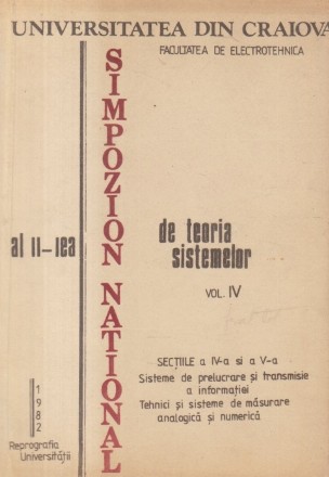 Al III-lea Simpozion National de Teoria Sistemelor, Volumul I