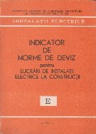 Indicator norme deviz petru lucrari