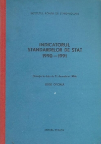 Indicatorul standardelor de stat 1990-1991 (Situatia la data de 31 decembrie 1990), Editie oficiala