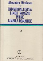 Individualitatea limbii romane intre limbile