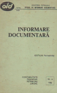 Informare documentara. Gestiuni (perisabilitati)