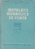 Instalatii hidraulice forta Descriere intretinere