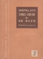 Instalatii tehnico sanitare gaze Indrumar