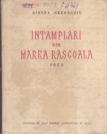 Intamplari din Marea Rascoala - Poem