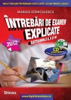 INTREBARI EXAMEN EXPLICATE Categoriile editie