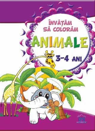 Invatam sa coloram - Animale - 3-4 Ani