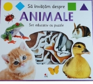 Sa invatam despre animale. Set educativ cu puzzle