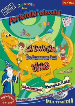 Sa invatam in lumea lui Dino. Portofoliul elevului - Matematica si Perspicacitate (CD-ROM)