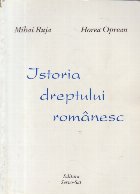 Istoria dreptului romanesc