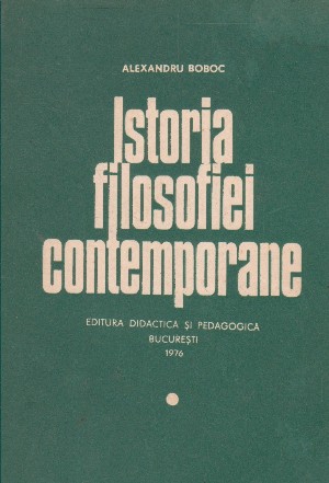 Istoria filosofiei contemporane. Filosofia nemarxista la sfirsitul sec. al XIX-lea si inceputul sec.  al XX-lea