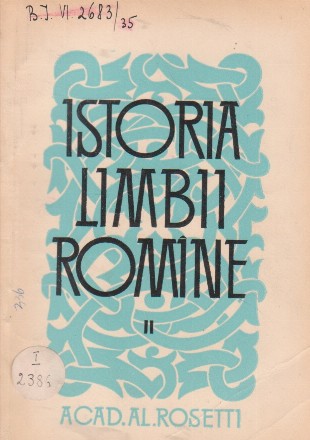 Istoria limbii romine, II - Limbile balcanice, Editia a IV-a