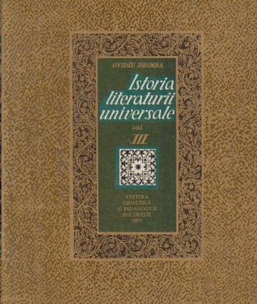 Istoria literaturii universale, Volumul al III-lea