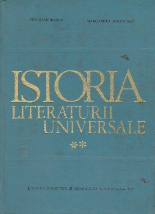 Istoria literaturii universale, Volumul al II-lea