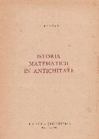 Istoria matematicii in antichitate